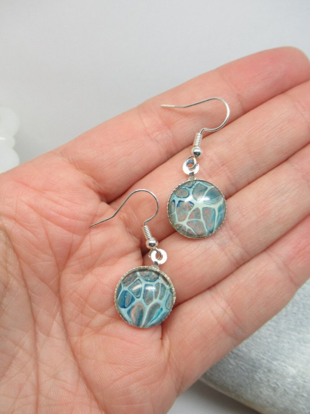 Flow art earrings